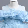 Children's dress Fancy Princess dress sequin pompadour dress Big children's costume Girl's gauze dress children's dress