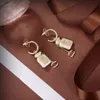 2023 CCLIES Studörhängen Pearl Diamond Drop Gold C Earring Designer för Woman Fashion Brand Not Fade Silver Wedding Women Earings 1345