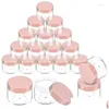 Lip Gloss 20Pcs 20Ml Acrylic Round Clear Jars With Lids For Balms Creams Diy Make Up Cosmetics Samples Containers Setlip Drop Deliver Ot6Tc