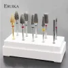 Bits Eruika 10 Escolha de estilo tungstênio carboneto de unha Bit Bit Machine Cutter unha Manicure para Manicure Nail Art Acessórios