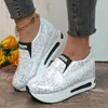 Sapatos casuais zapatillas de deporte con estampado leopardo para mujer zapatos deportivos plataforma gruesa suela tênis