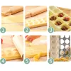 Moldes de plástico e liga Ravioli Maker 12 buracos Ravioli Bandeja de molde Pelmeni Madeira Pasta Ajuda da cozinha Ferramenta de macarrão Dumplin Mold Pressione 0116