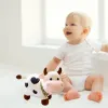 25cm Smile Vache en peluche Jouet animal en peluche pour filles Animal coton Poupée en peluche remplie de décoration pour la maison anniversaire