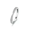 Ring S925 Sier Mosang Stone Cross Womens Fashion Setting Ring Fashion Tail Ring