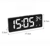 Desk Table Clocks LED Digital Alarm Clock with Nightlight Large Number Electronic Clock Backlight Temperature Calendar Bedside Table Home Decor