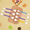 Stampi 1 set strumento di artigianato di plastica fai -da -te artigianato zucchero artigianale torta pasticceria intaglio cutter cucina decorazione di argilla floreale utensile