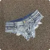 Women's Shorts Sexy Womens Low Rise Stretch Mini Denim Shorts Hot Pants Beach Party Clubwear Y240425