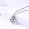 Chains 1CT Real Moissanite Pendant For Women Simulated Diamond 925 Sterling Silver 18K White Gold Plated Jewelry Birthday Gift With GRA