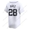 Nova camisa de beisebol personalizada Miguel Cabrera Javier Baez Riley Greene Home Away Jersey Men Mulheres Juventude