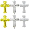 Party Decoration Holy Communion Foil Balloons Cross Balloon Christening