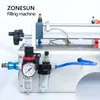 ZONESUN ZS-GY2 Double Heads Paste Liquid Filling Machine Packaging Machine Pneumatic Bottle Filler for Oil Cream Honey Beverage Juice