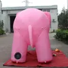 Forma personalizada grande elefante inflável/8m 26ft gigante mascote de animais de zoológico rosa gigante para decoração de eventos