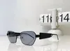 Solglasögon Fashion Drable Square Frame Pilot Polariserad unisex Steampunk Metal Glasses Women's Luxury Brand MU53WS