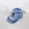 Designer splitsen denim cap honkbal pet voor mannen driehoek merk denim hoed sport sporten casual hoed outdoor sunshade hoed