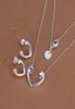 Gift de Noël le plus bas entièrement 925 Colliers de mode en argent sterling Set QS1181648415