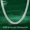 Brins hommes femmes vvs1 diamant s925 argent sterling 8 mm collier de jeunesse cubaine bijoux 240424