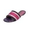 Girls Flippers 2024 Designer Nuove pantofole piatte ricamate Donne Sandalo