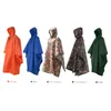 Raincoats Tomshoo Affainci léger multifonctionnel avec capuche de randonnée de randonnée à vélo poncho manteau de camping en plein air tapis