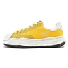 Mmy Maison Mihara Yasuhiro zapatos Hank Hank Top Flats Sneakers Unisex Trainer de lienzo negro Capacitación con forma de metro