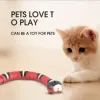 Leksaker smart avkänning bekväm orm leksaker USB uppladdningsbar automatisk rolig kattspel interaktivt leksaker elektriska träning husdjur tillbehör