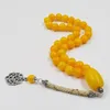 Tasbih Orange Resin Muslim GIFT Rosary bead islamic prayer beads arabic jewelry Misbaha 33beads Turkish jewelry Bracelets Gift 240415