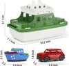Mini -Auto Babypartyboot mit Spielzeug Duschboot Sprinkler Schwimmbad Kinderbadewanne und Strand Geburtstagsgeschenk 240418