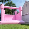 4.5x4.5m (15x15ft) PVC completo pastle rosa moonwalk bounce house house inflatável