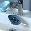 Zet Super Suction Cup Soap Dish met afvoerwater voor badkamer zeephouder kithcen spons houder zeepcontainer badkamer benodigdheden