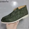 Casual Shoes High-Top KidsugeueDe Leder Flat Frau Slip auf Ladungsstätten Männer Sommer Walk 2024 Frühlingsfrauen Unisex