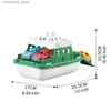 Sable Player Water Fun Ferry avec mini baignoire de voiture Toy portable Baignoire de bébé Portable Toy Bathtub Bathtub Gift Q240426