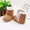 Bottes d'hiver bébé enfants confortable Soft Sole Moccasin Boots Snuggly and Warm pour les garçons et les filles 018m