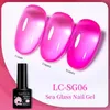 Esmalte lilycute 7ml Jelly Gel Gel esmalte Série de verão translúcida cor rosa vermelho semi permanente imersa