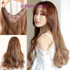 Perruque femelle longue coiffure bouclée grosse vague One Piefy Natural Natural Straight U-Shaped Wig