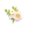 Broszki imitacja imitacja Pearl Daisy Brooch dla kobiet elegancka luksusowa sukienka kwiatowa garnitur LAD PIN LADY Wedding Party Biżuteria