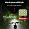 Boler 12 LED Bike Light 4800 Lumens USB充電可能アルミニウムMTB自転車10000MAHパワーバンクヘッドライトアクセサリー240422