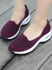 Casual Shoes 2024 Women Walking Slip On Sock Sneakers Lady Girls Shoe Mesh Air Cushion Platform Loafers Fashion 1905