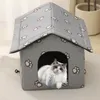 O5YY Carriers Crates Houses Foldable Outdoor Waterproof House Suitable for Puppies Kittens Puppy Caves Pet Mats Cat Beds Tent Supplies 240426