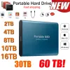 Boxs Portable SSD 1TB 2TB Solid State Disk External Hard Drive USB 3.1/TypeC Hard Disk HighSpeed Device for Laptops/Desktop/Mac