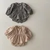 Clothing Sets Engepapa Embroidered Baby Boys Girls Long Sleeves Top Shorts Infant Flowers Set Toddler Plaid Spring Autumn Clothes
