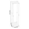 Wazony 2PCS Clear Flower Stand Dekoracja ślubna stolik centralny akryl podłogi kolumna domowa impreza tło dekoracje 100 cm