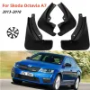 バンパー4pcs skoda octavia a7 5e 2013 2014 2015 2015 2017 2018 Mudflaps Splash Guards Mud Flap Mudguardsフェンダー