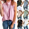 Blusas femininas plissadas tops casuais deco