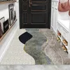 Tapis nordique Style Home Door Mat chambre chambre salle de bain cuisine entrée PVC PVC ANTI SLIP DUSPORER ROOM Personnalisation du tapis Q240426