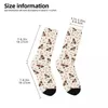 Chaussettes masculines Jack Russell Terrier Dog avec os harajuku super doux bas de saison toute la saison pour le cadeau d'anniversaire de l'homme