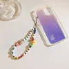 Färgglada kartongnyckelringar för bilnyckel Chaim Portable Fashion Ladies Cell Phone Case Strap Wristlet