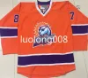 Hockey Custom Orlando Solar Bears Eric Faille David Bell Hockey Jersey ricamato cuciti Personalizza qualsiasi numero e maglie da nome