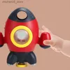 Sable jouer à l'eau amusante Summer Baby toys Rotation Water Spray Rocket Playing Welling Welf Machine Douche de salle de bain Toys Enfants Games cadeaux Q240426