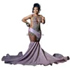 Superbes robes de bal de méchants roses pour fille noire 2024 Luxury Diamond Gillter Illusion Robes de fête d'anniversaire élégante cérémonie formelle seize vestios de gala africain