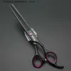 Ножницы для волос Профессиональные волосы Clippers 5,5-дюймовые 6-дюймовые и 7-дюймовые лазерные проволоки режут+набор из тонких волос+комплект+Comb/Razor Q240426 Q240426