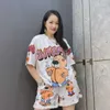 Women's Two Piece Pants Summer New Casual Shorts Suit Womens Heavy Embroidery Hot Drilling Beaded Cartoon Printed Short-Slved T-shirt Two-Piece Suit Y240426